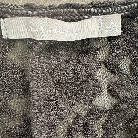 Buckle BKE Black Sleeveless Lace Bodysuit Cutout Sheer Lace V-Neck Size Large - Picture 12 of 14